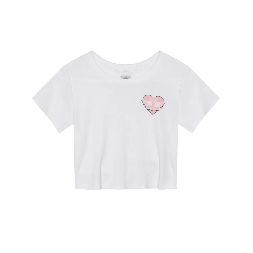 Boys Lie White Read Receipts Crop Tee